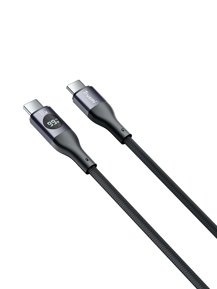 Trusmi CA12 — Kabel USB-C 100W Braided, foto produk